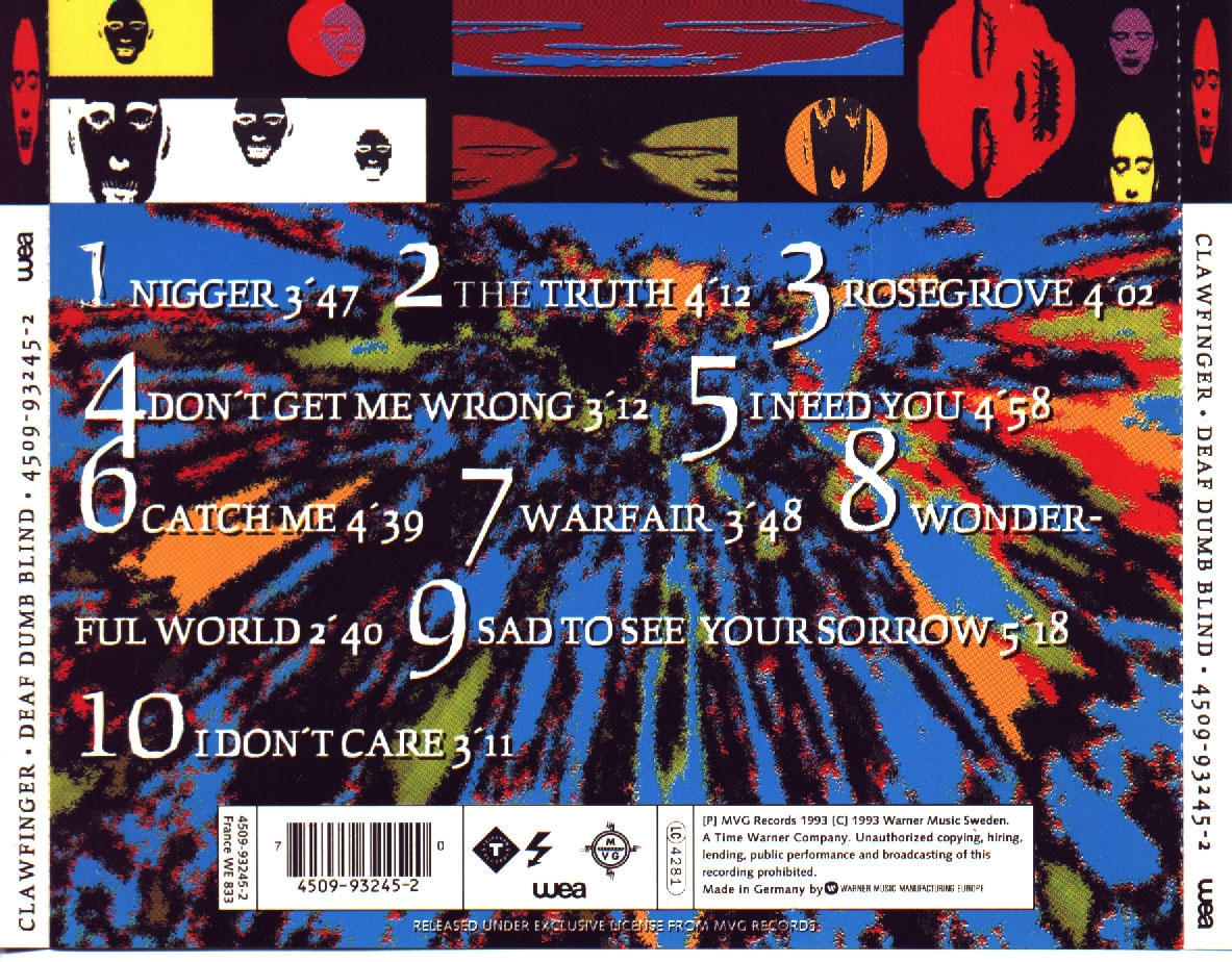 Clawfinger  Deaf dumb blind  back